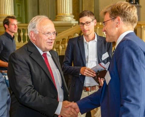 Martin Keller und Johann Schneider-Ammann am Swiss Agritech & Food Industry Event