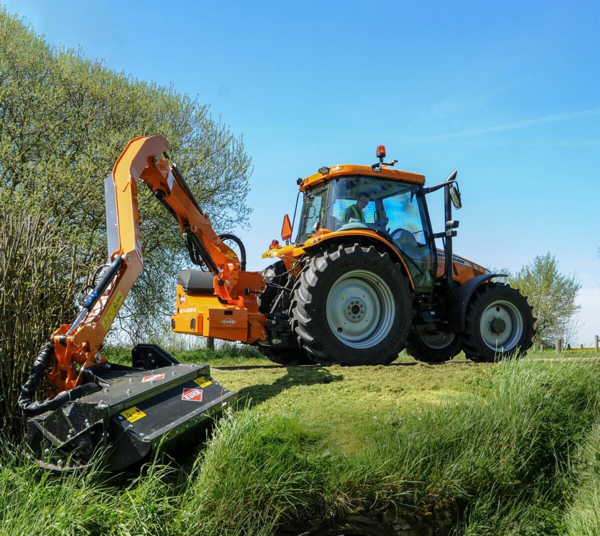 Sicht auf den Mähkopf