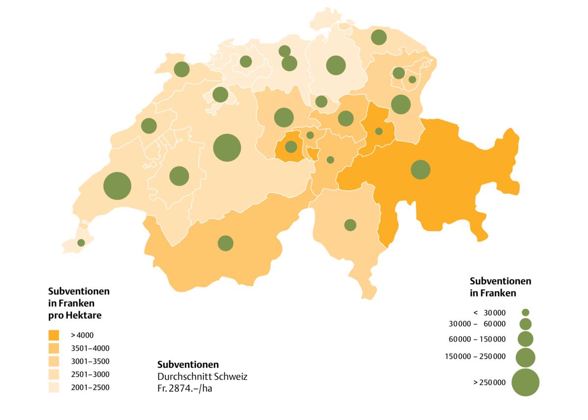 Trotz Bergen unter dem Durchschnitt