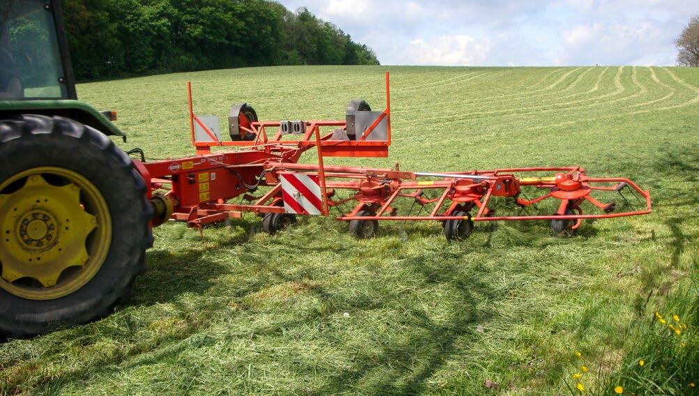 Plus l’herbe est sèche, plus les pertes par émiettement sont importantes lors du passage avec la faneuse.
