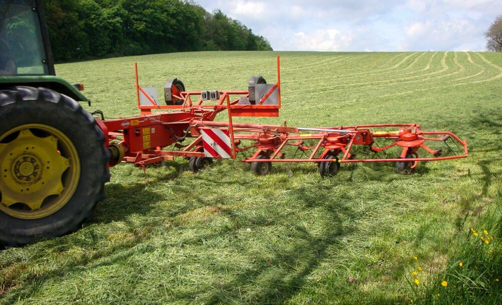 Je trockener das Gras, desto mehr Bröckelverluste entstehen beim Kreiseln.