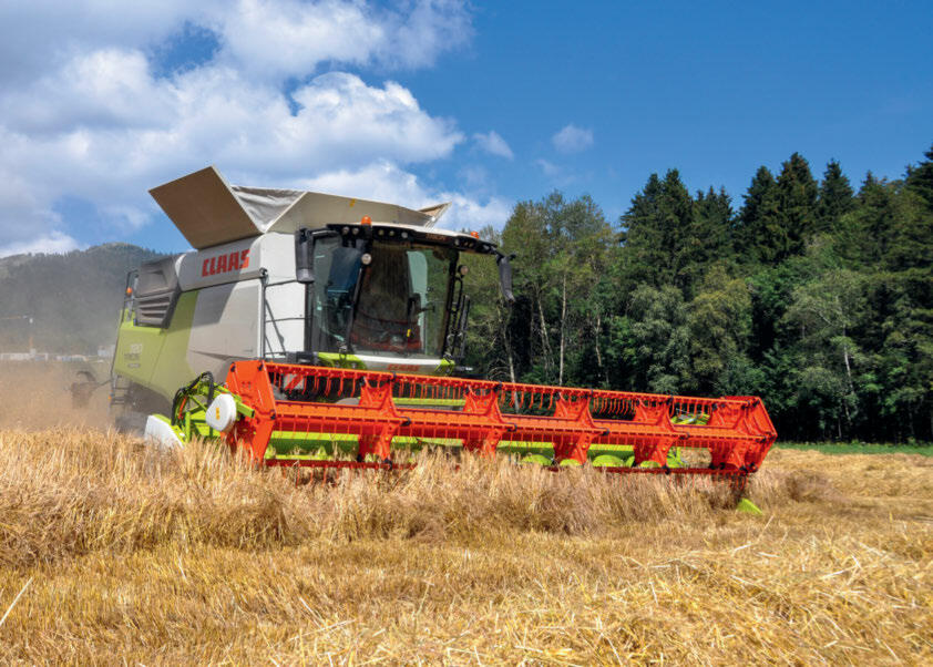 La Claas Trion 720 Montana de Nicolas Pavillard est équipée du système d'optimisation des performances Cemos.