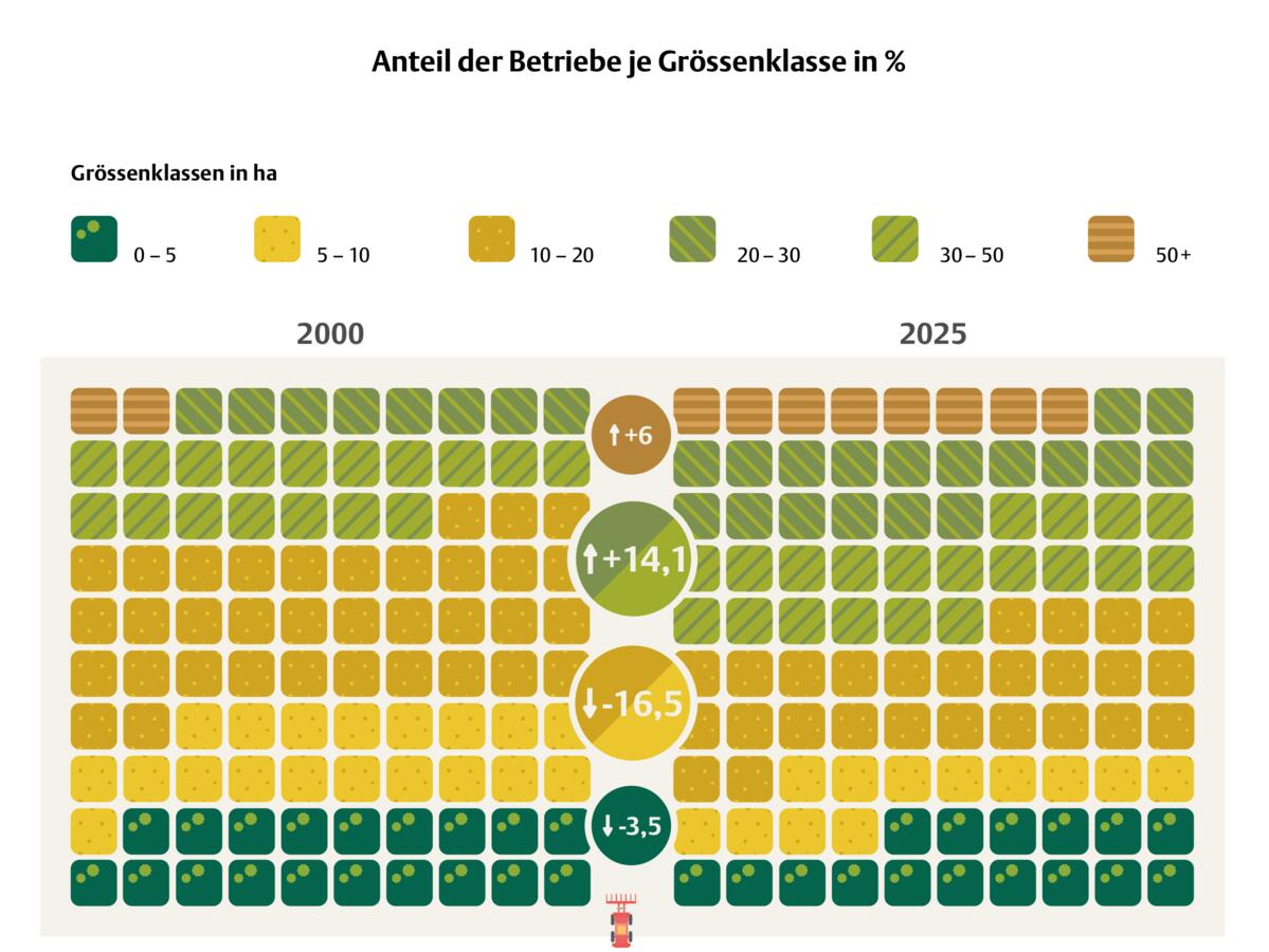 Quelle: BFS, landwirtschaftliche Strukturerhebung