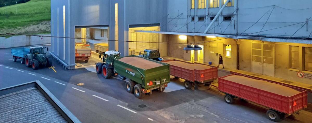 Die Getreidesammelstelle Cossonay-Penthalaz (VD) verfügt über eine jährliche Sammelmenge von rund 16 500 t und eine Lagerkapazität von 45 000 m³. Sie is...