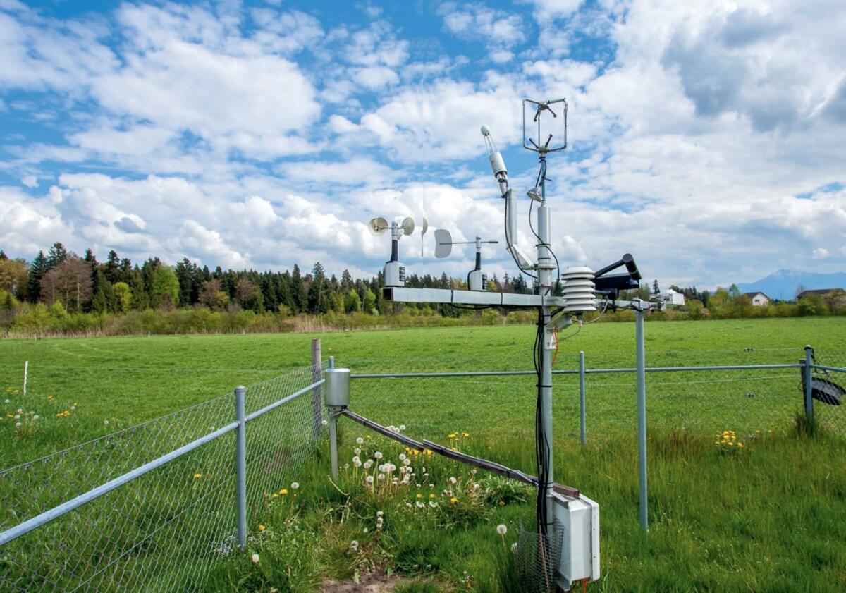 Une station de mesure des échanges gazeux à Chamau (Zoug).