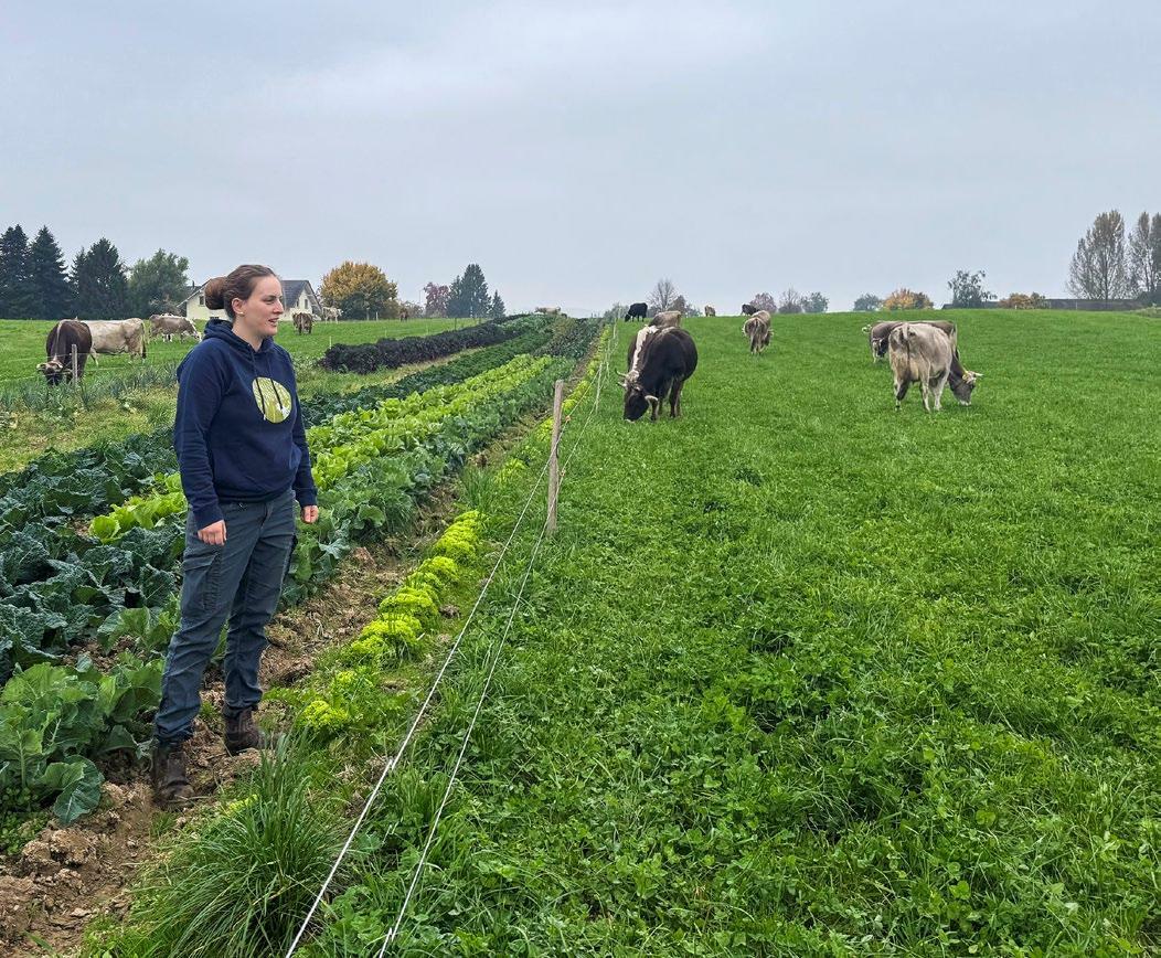 Auf dem Demeter betrieb von Daniela Keller greifen die verschiedenen Betriebszweige so ineinander, dass Kreisläufe möglichst geschlossen werden und ein...