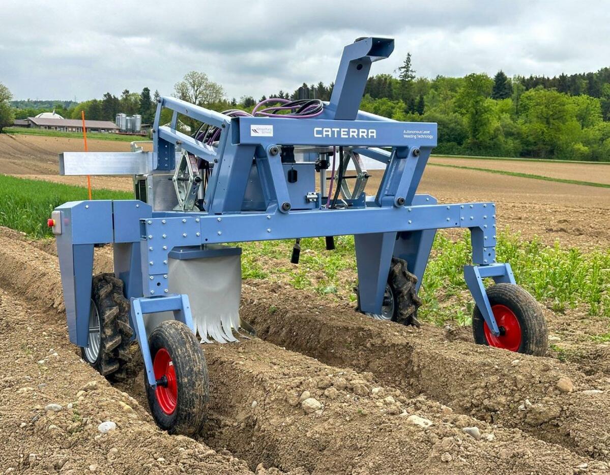 Der Laser-Feldroboter Caterra erkennt die Kulturpflanzen und bekämpft Unkraut ohne Pflanzenschutzmittel. Andere Roboter sind gar mit Krankheitserkennung...