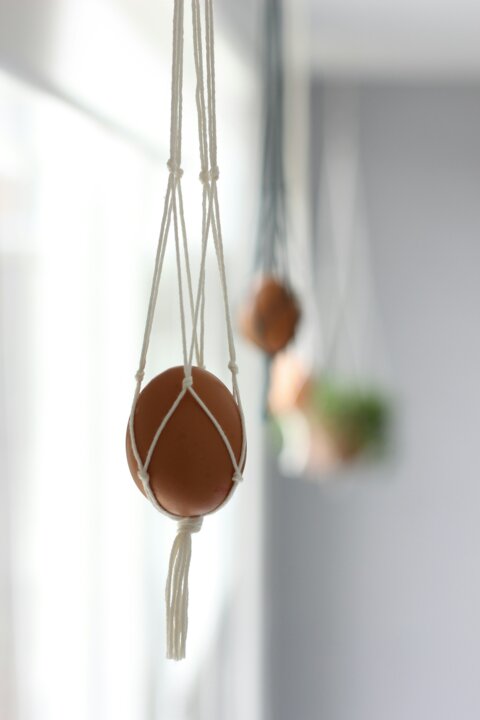 Instructions pour faire une suspension en macramé