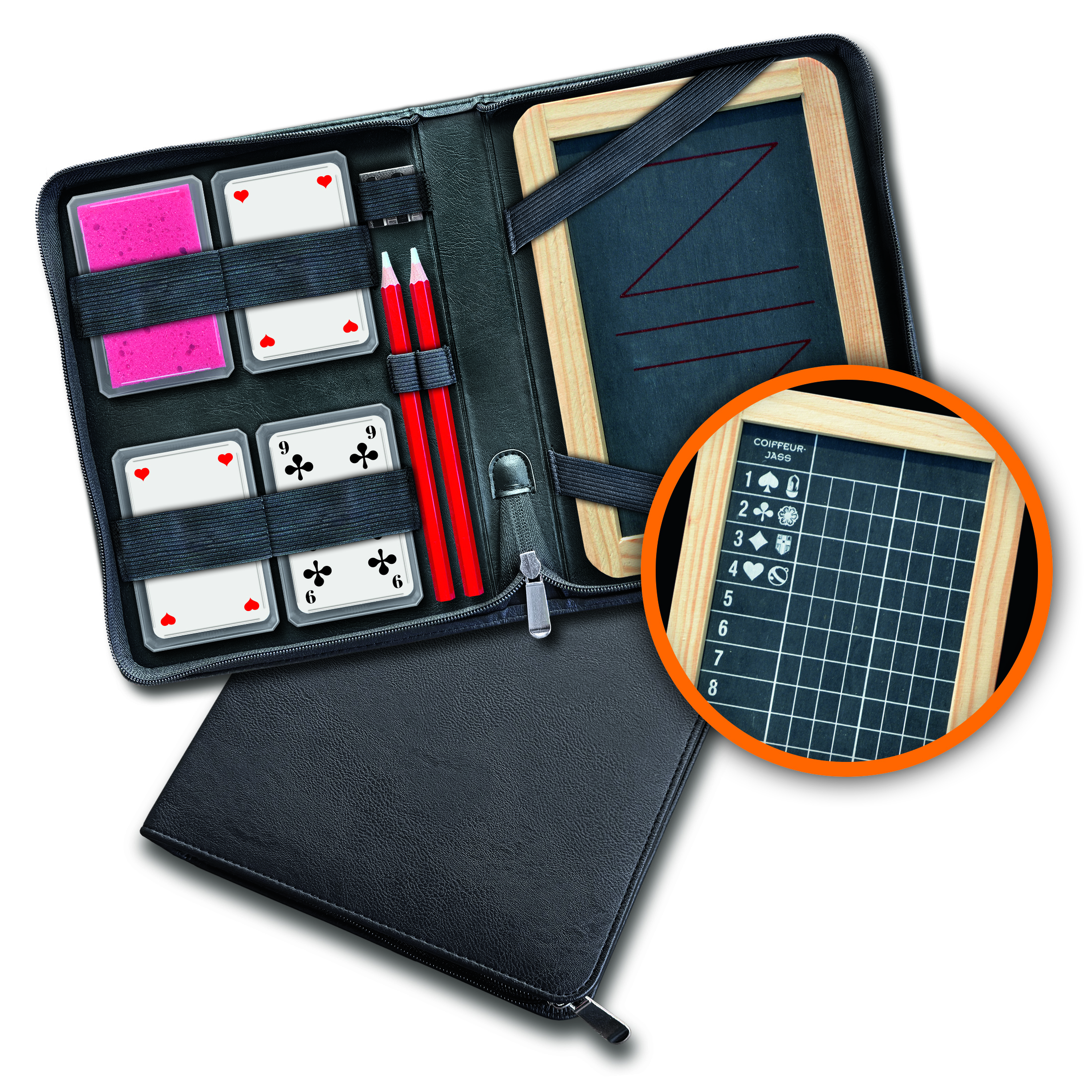 Set de Jass XL avec des cartes françaises