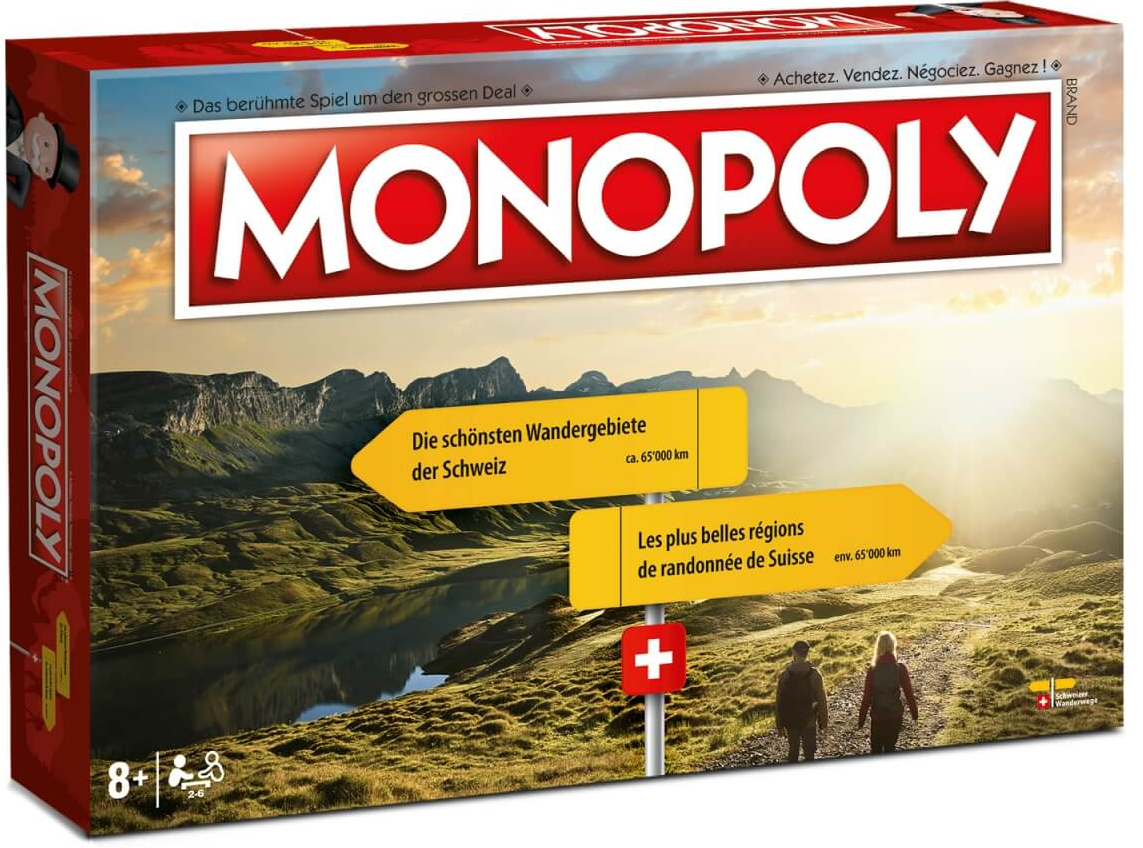 Monopoly - Die schönsten Wandergebiete der Schweiz nur Fr. 55.90