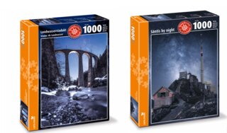 PuzzleSet «Säntis by Night» und «Landwasserviadukt» nur Fr. 39.90